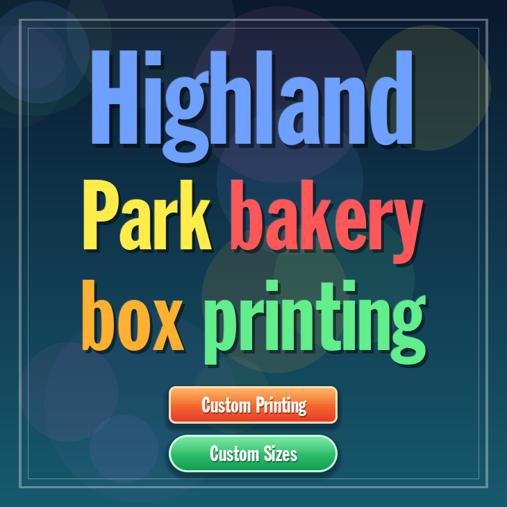 Highland Park bakery box printing