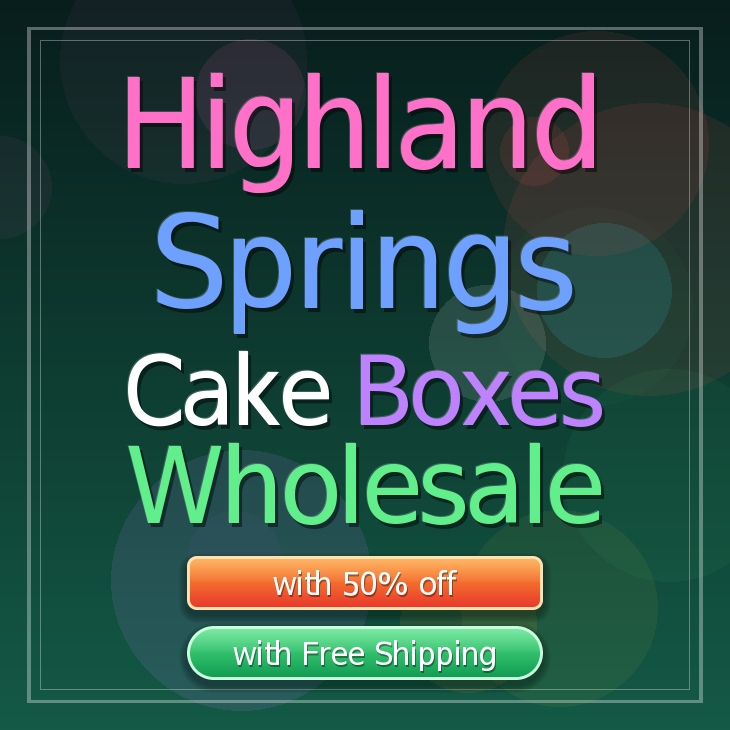 Highland Springs cake boxes