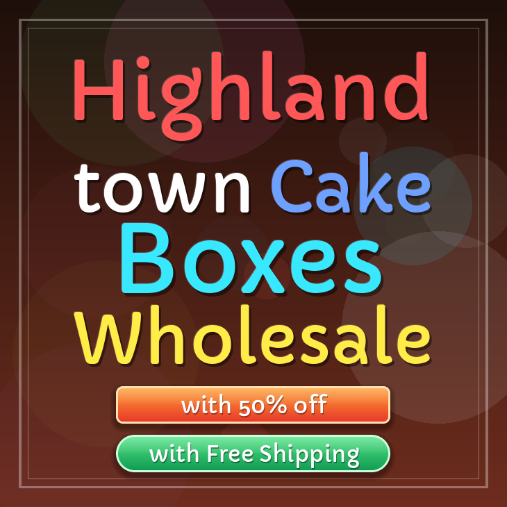 Highland Town cake boxes