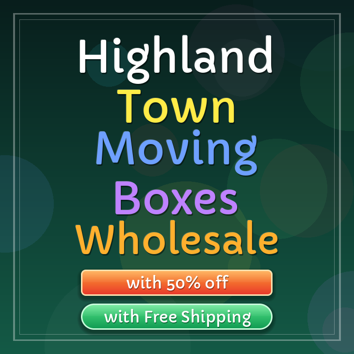 Highland Town moving boxes