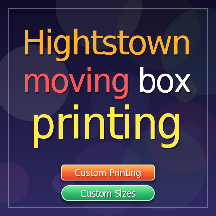 Hightstown moving box printing