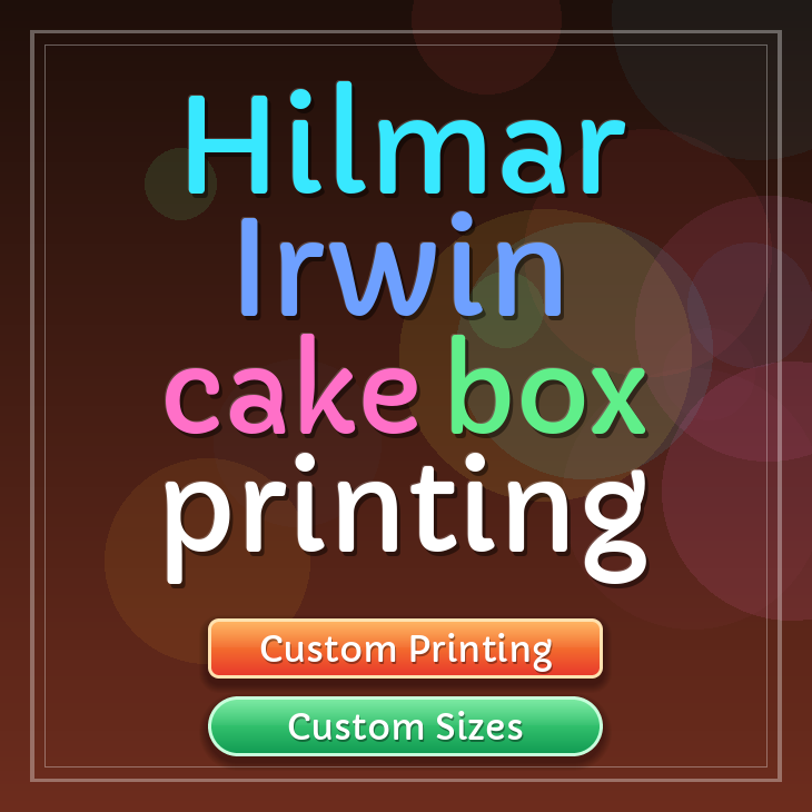 Hilmar Irwin cake box printing