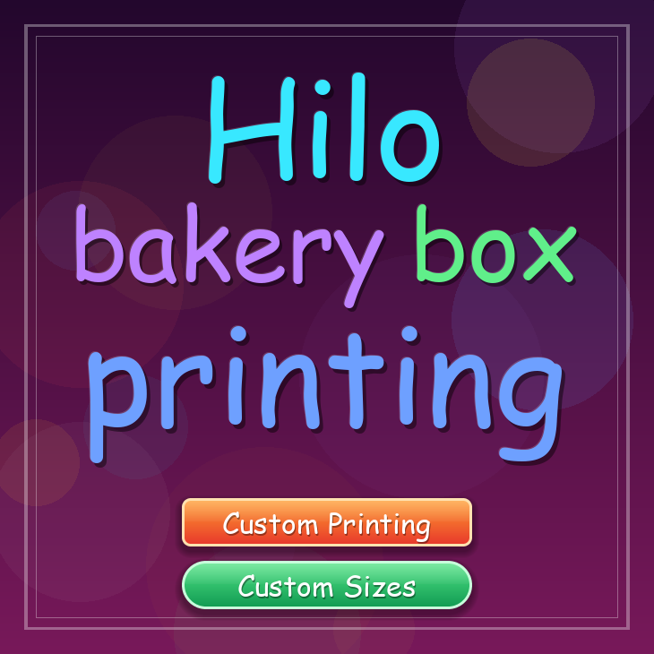 Hilo bakery box printing