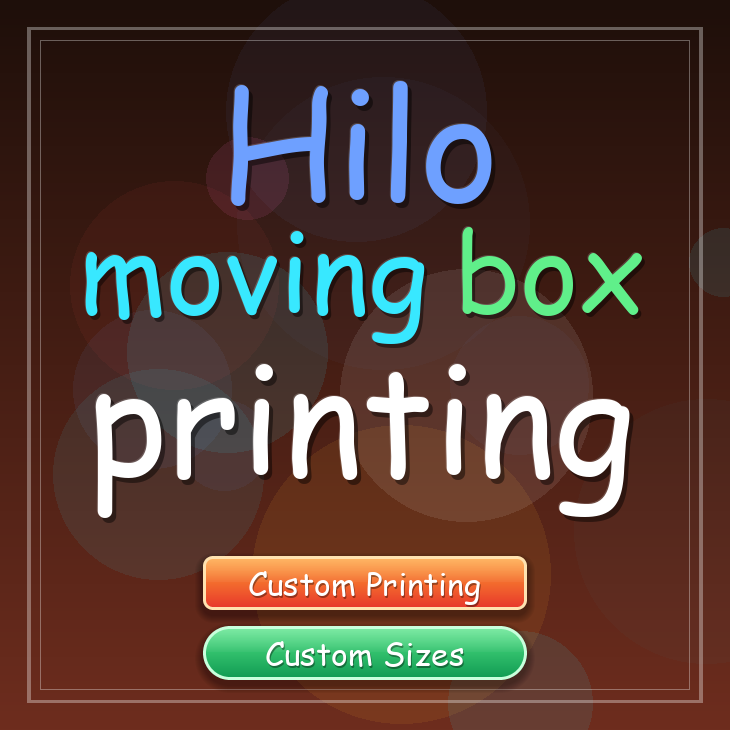 Hilo moving box printing