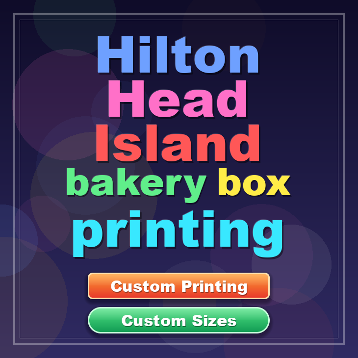 Hilton Head Island bakery box printing