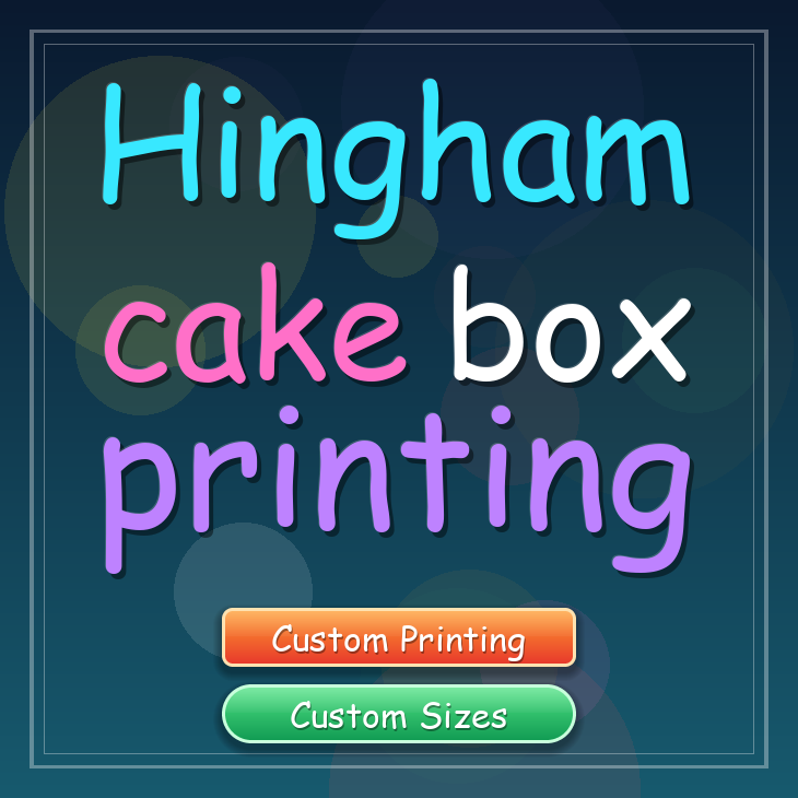 Hingham cake box printing
