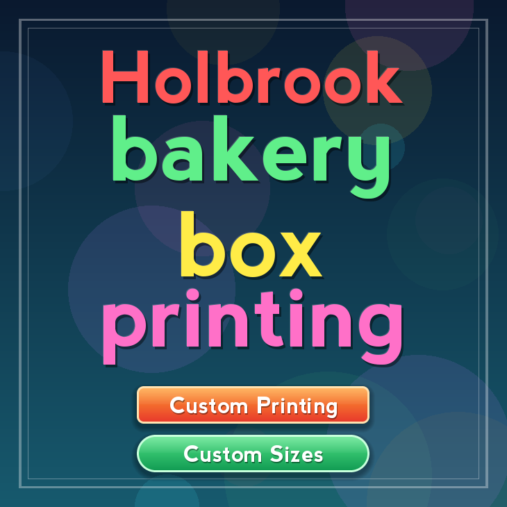 Holbrook bakery box printing