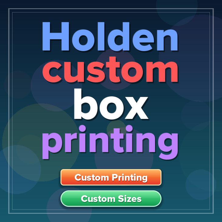 Holden custom box printing