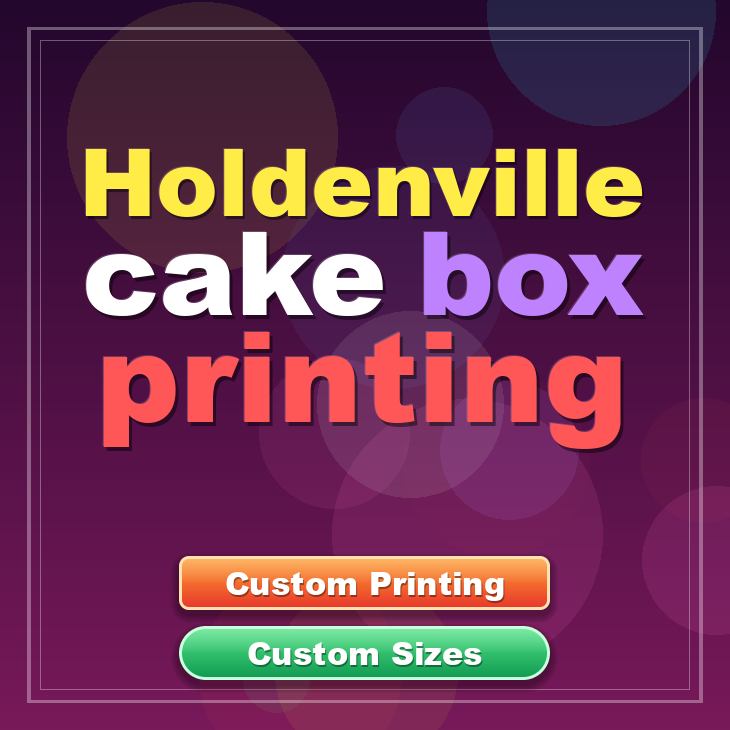 Holdenville cake box printing