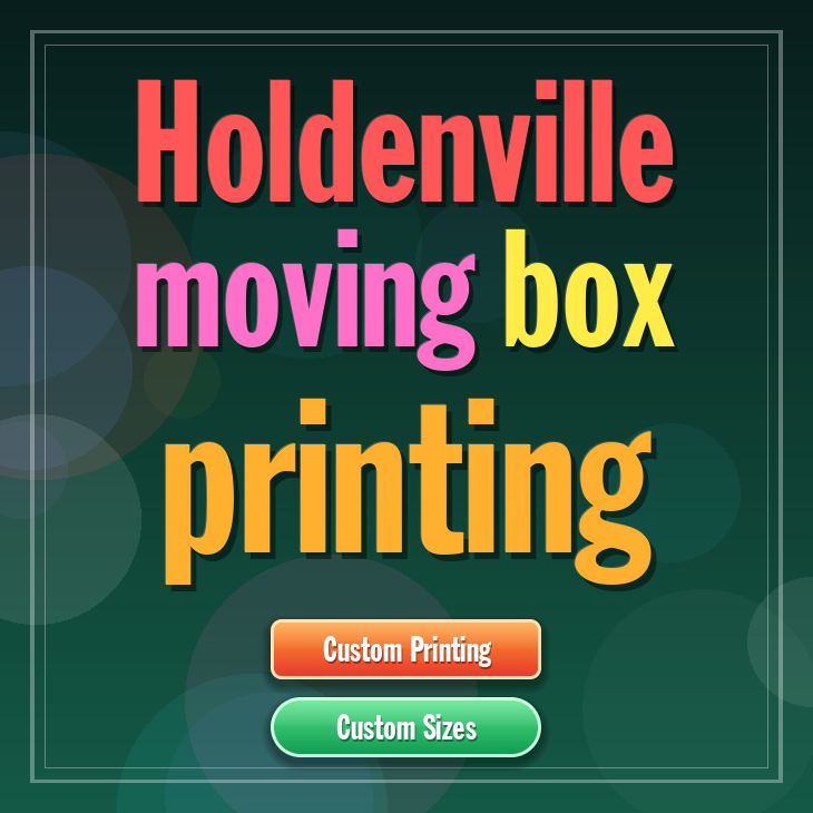 Holdenville moving box printing