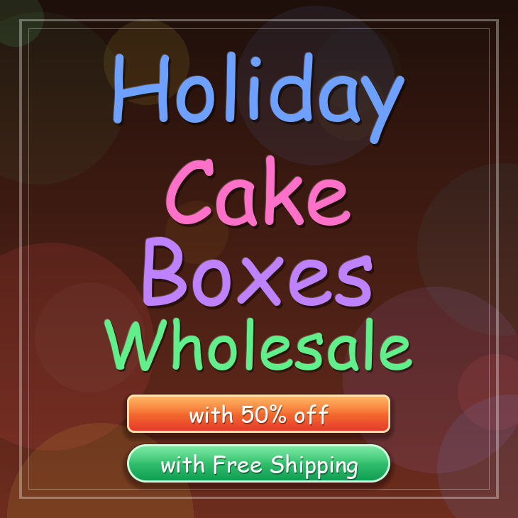 Holiday cake boxes