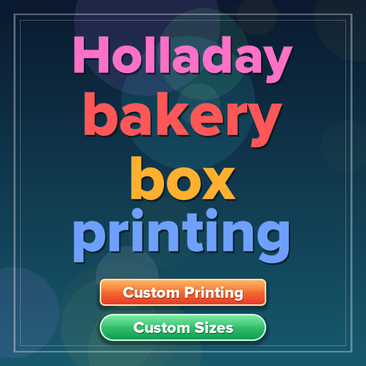 Holladay bakery box printing