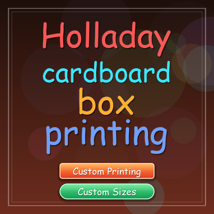 Holladay cardboard box printing