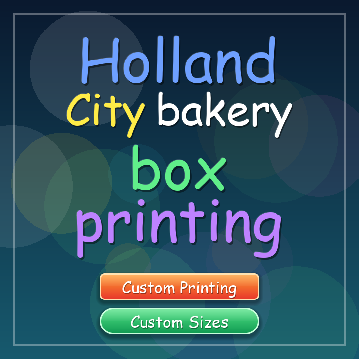 Holland City bakery box printing