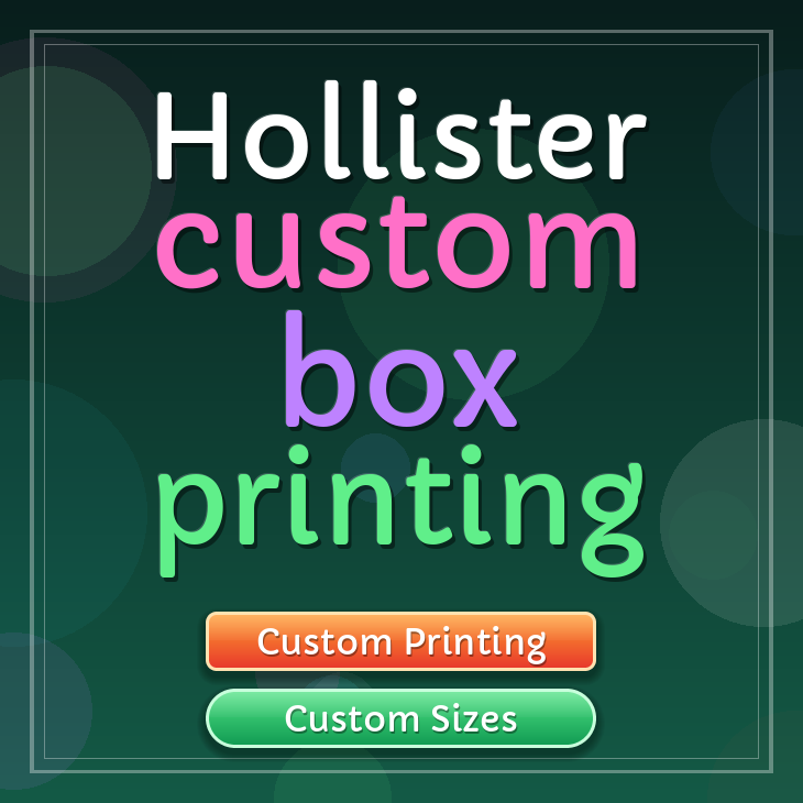 Hollister custom box printing