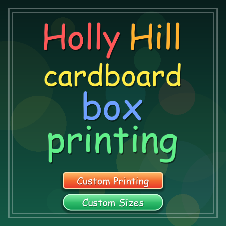 Holly Hill cardboard box printing