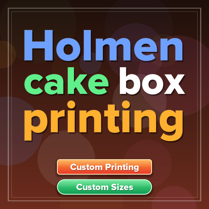 Holmen cake box printing