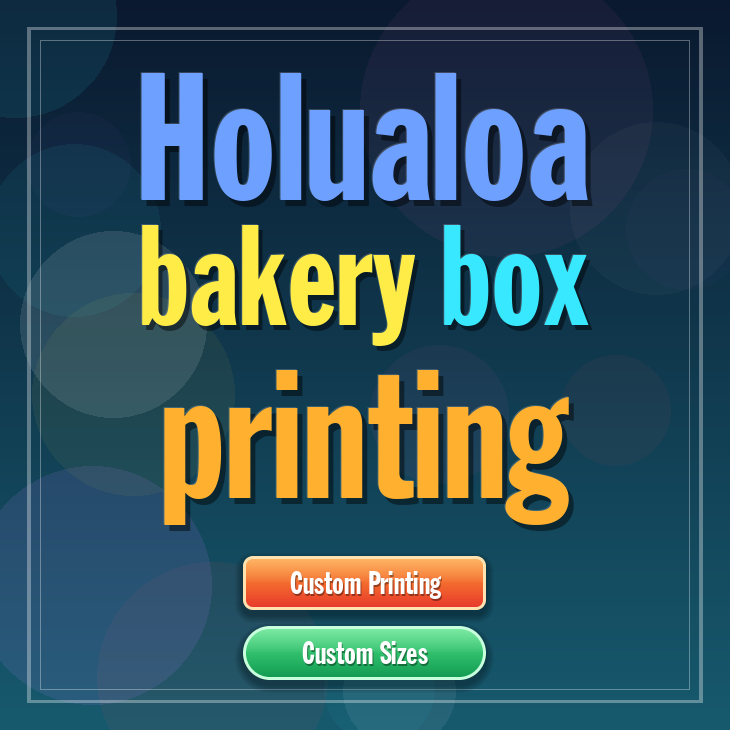 Holualoa bakery box printing