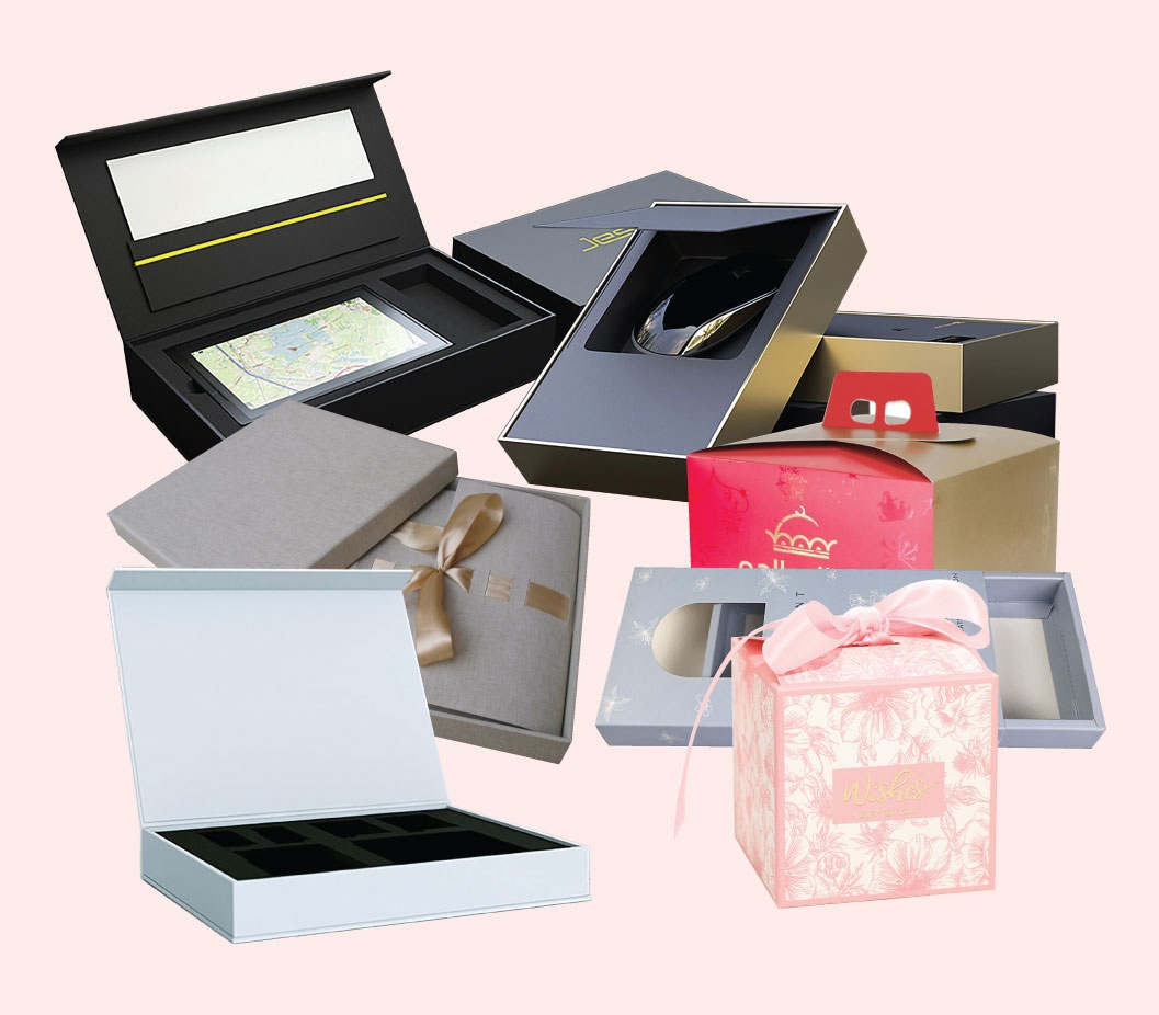 Attractive gift box packaging printed wholesale