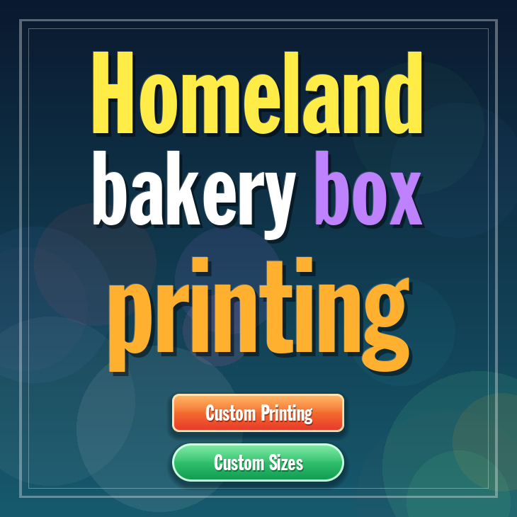 Homeland bakery box printing