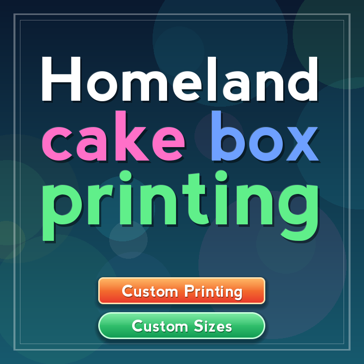 Homeland cake box printing