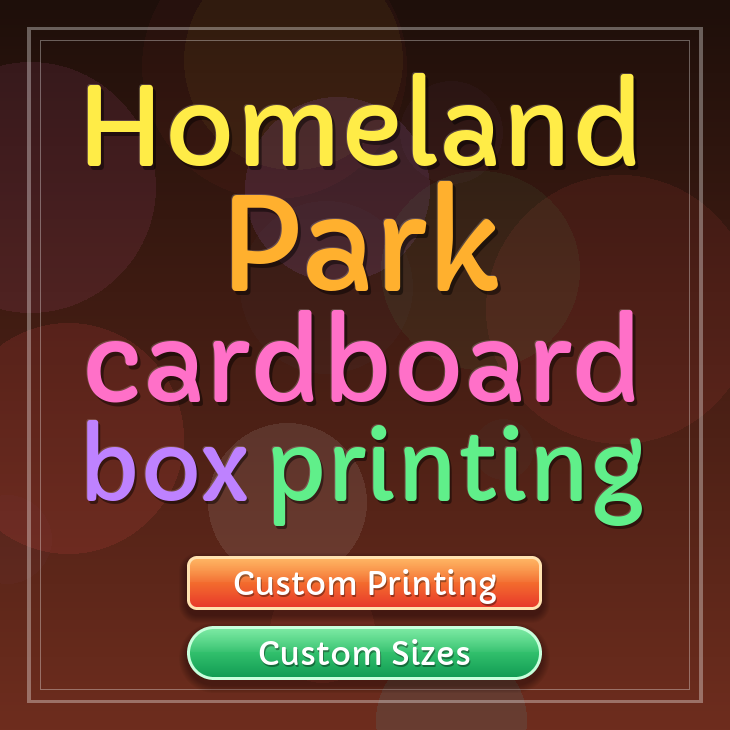 Homeland Park cardboard box printing