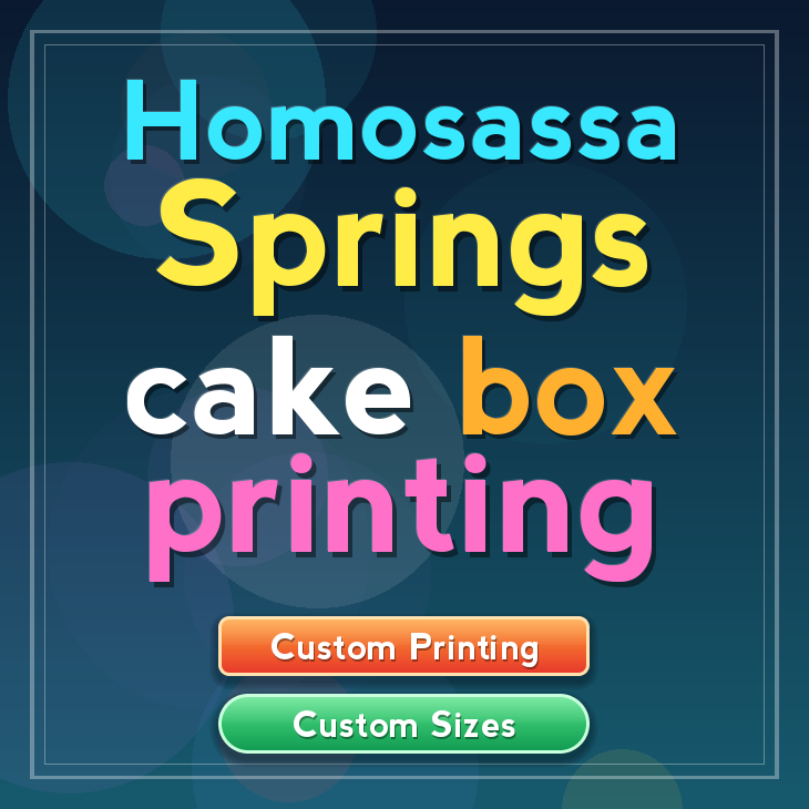 Homosassa Springs cake box printing