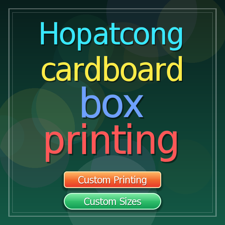Hopatcong cardboard box printing
