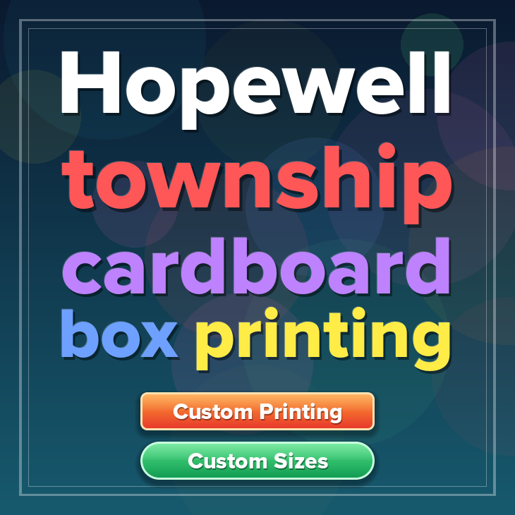 Hopewell township cardboard box printing