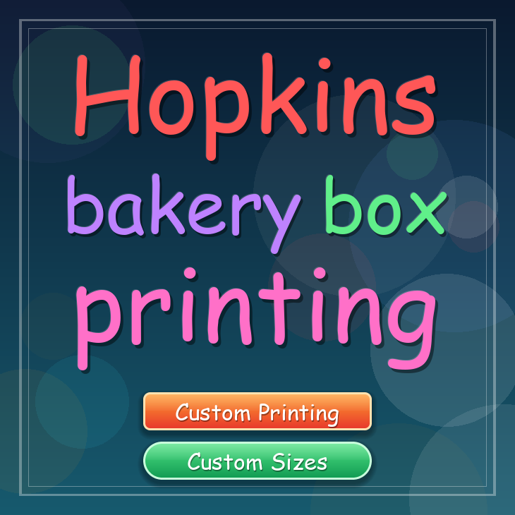 Hopkins bakery box printing