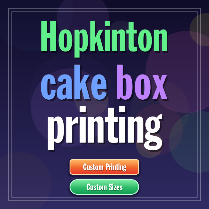 Hopkinton cake box printing