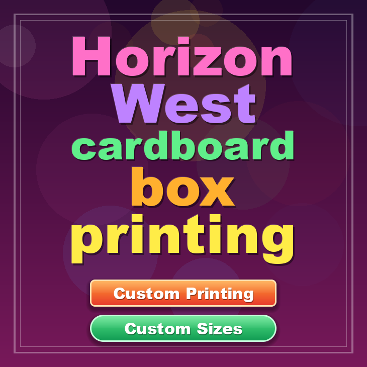 Horizon West cardboard box printing