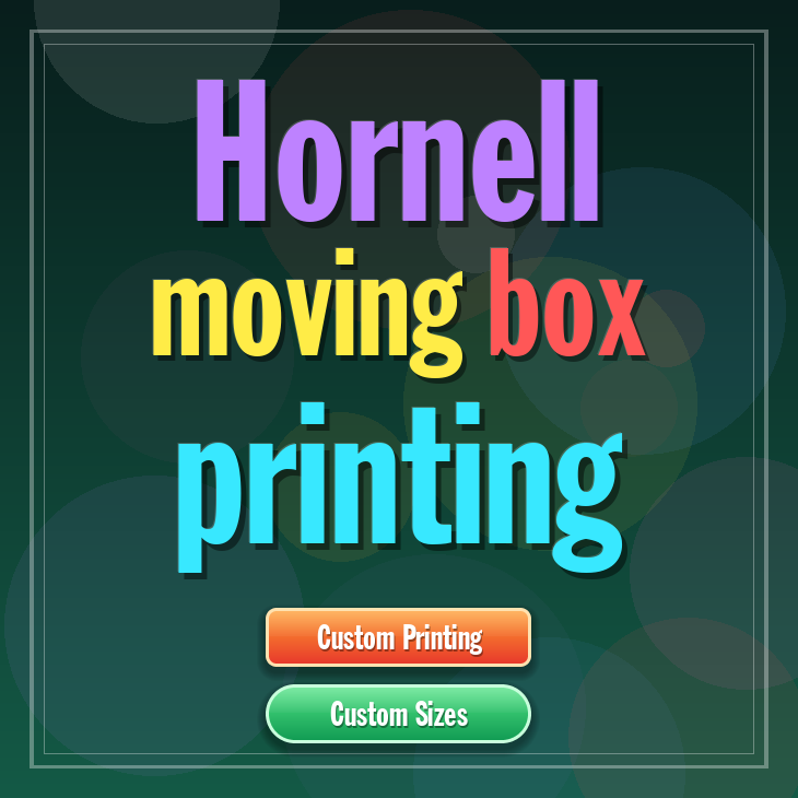 Hornell moving box printing