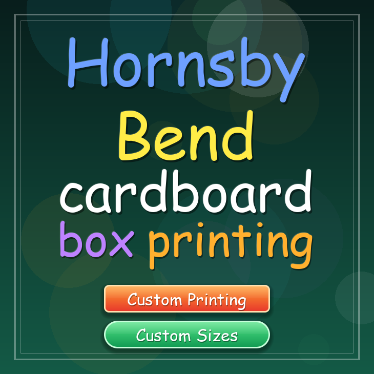 Hornsby Bend cardboard box printing