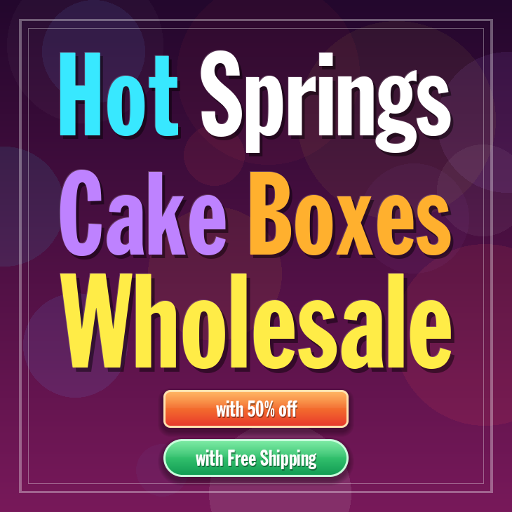 Hot Springs cake boxes