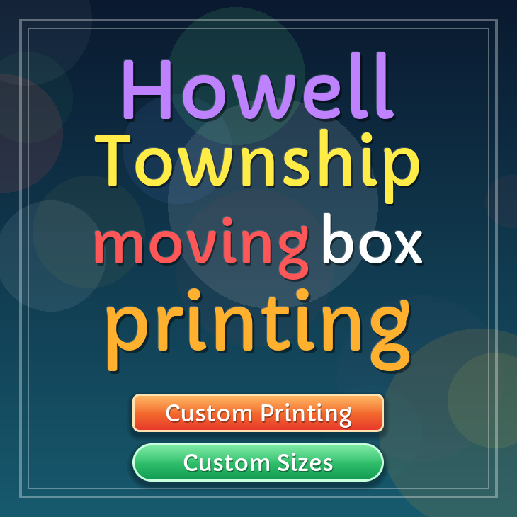 Howell Township moving box printing