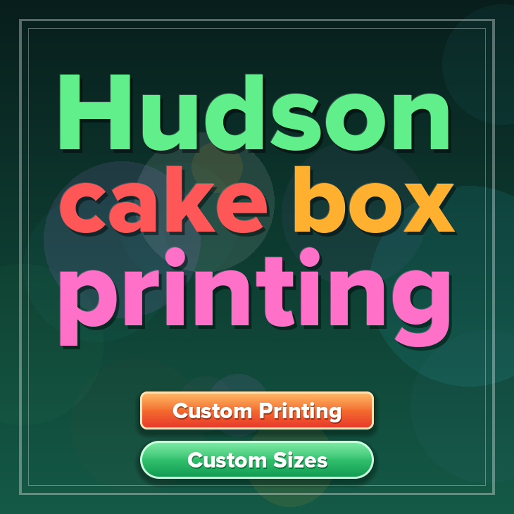 Hudson cake box printing