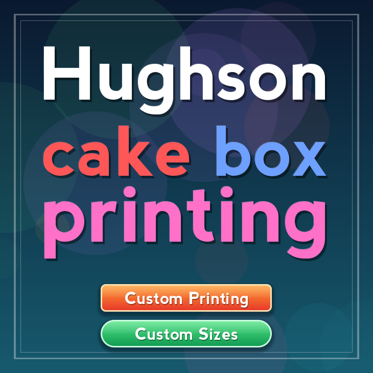 Hughson cake box printing