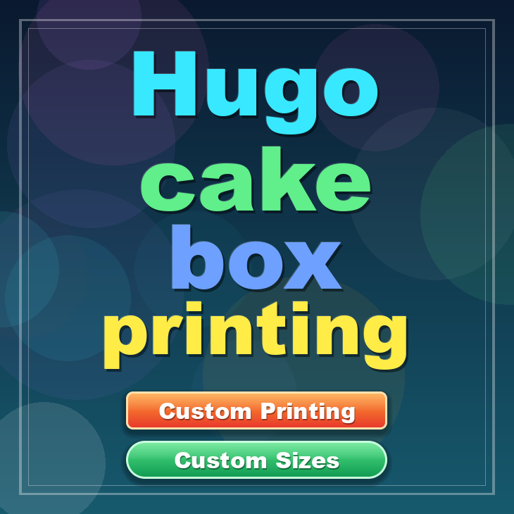 Hugo cake box printing