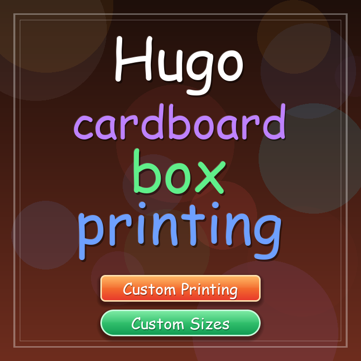 Hugo cardboard box printing