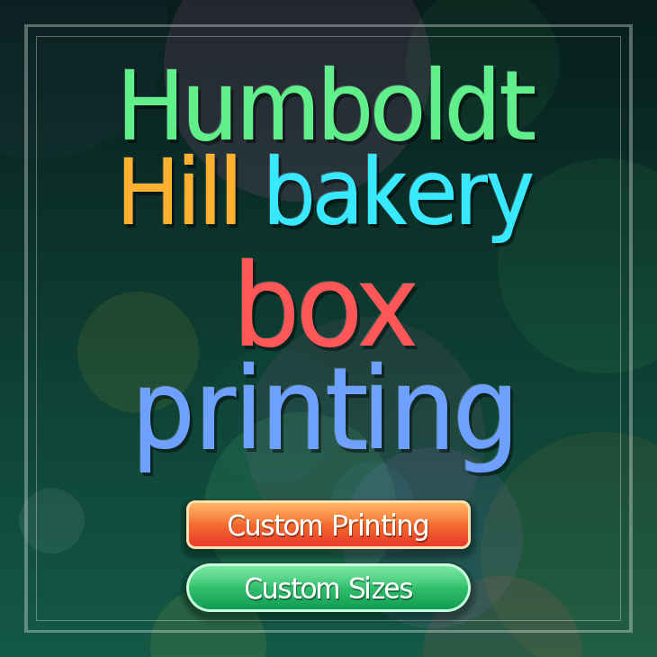 Humboldt Hill bakery box printing