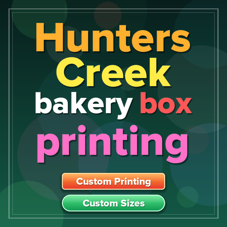 Hunters Creek bakery box printing