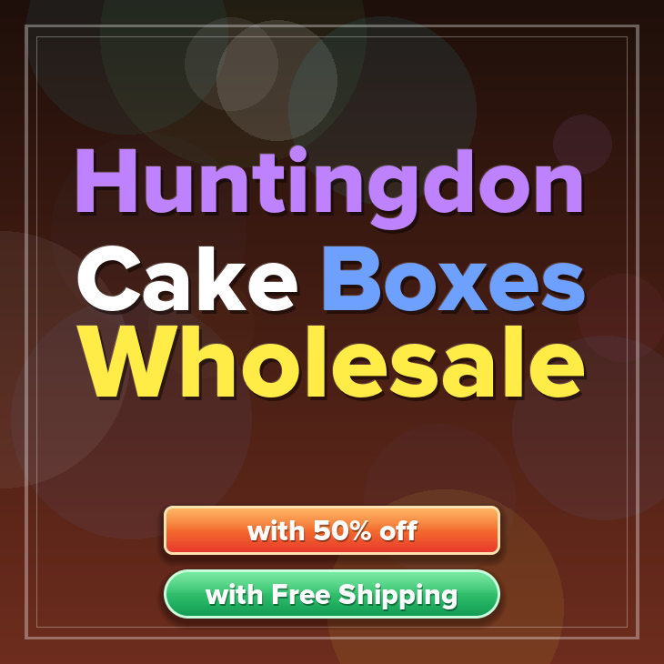 Huntingdon cake boxes