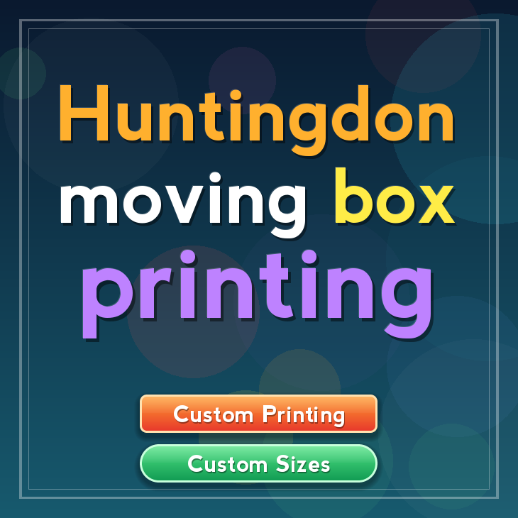 Huntingdon moving box printing