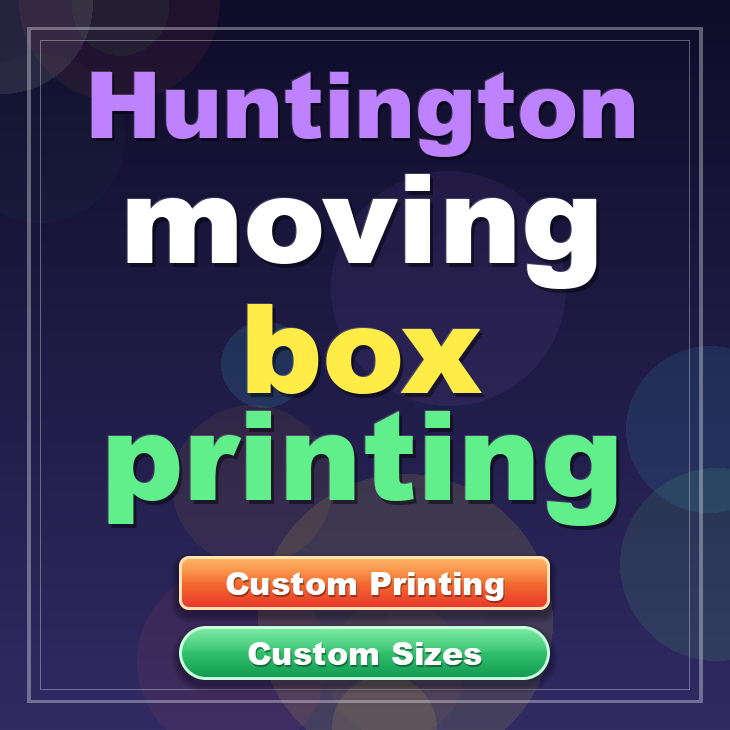 Huntington moving box printing