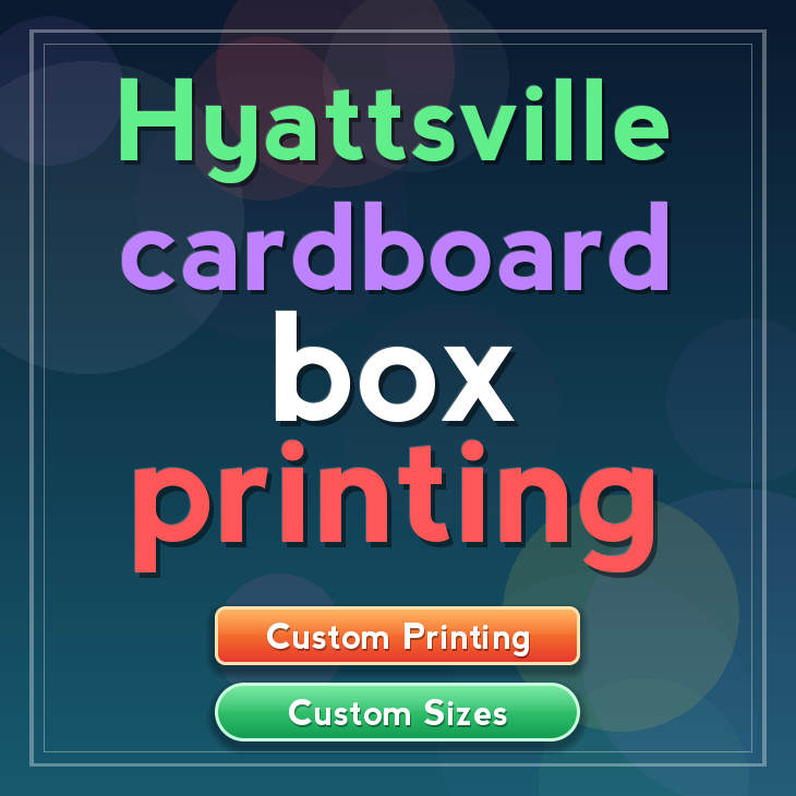 Hyattsville cardboard box printing