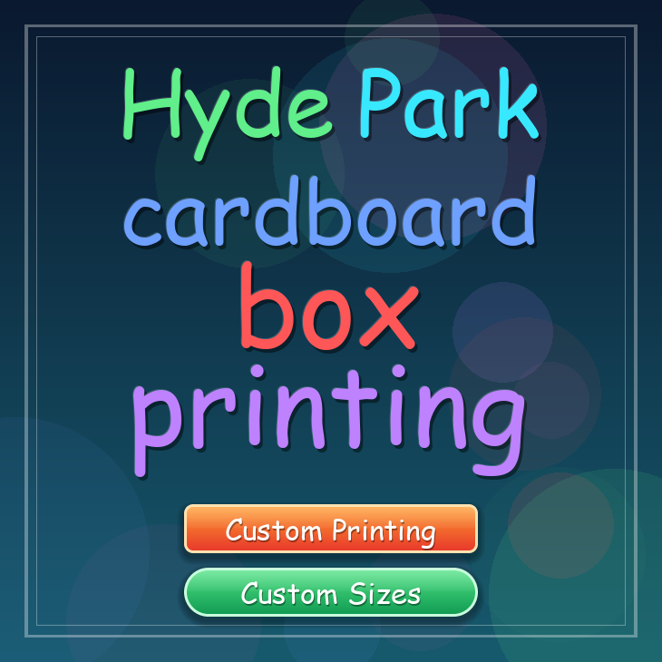 Hyde Park cardboard box printing