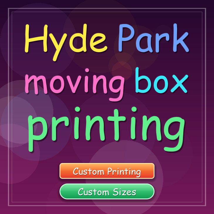 Hyde Park moving box printing