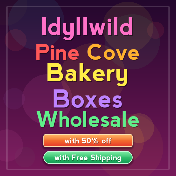 Idyllwild Pine Cove bakery boxes