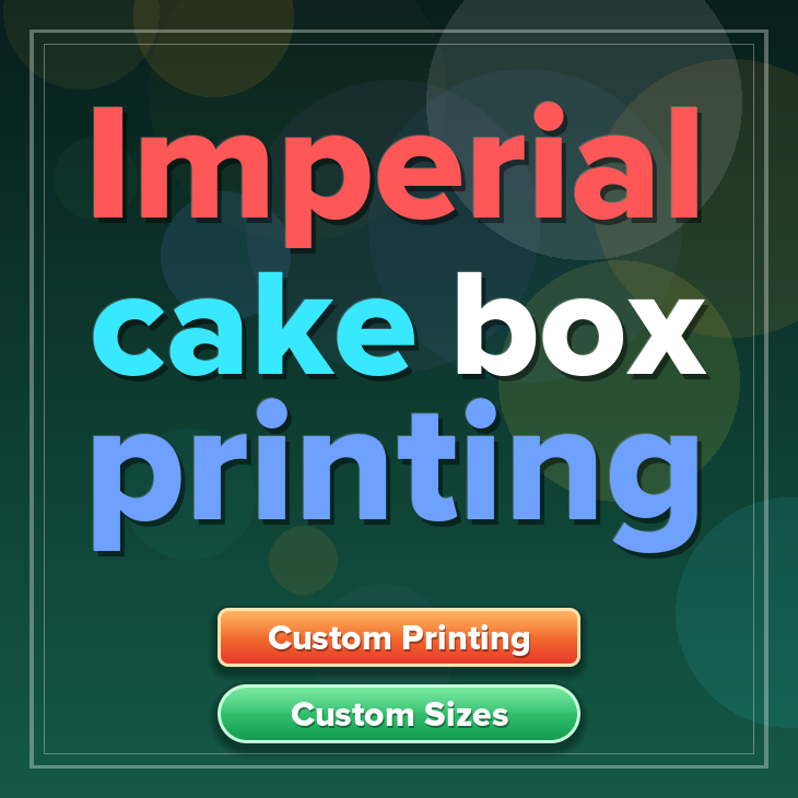 Imperial cake box printing